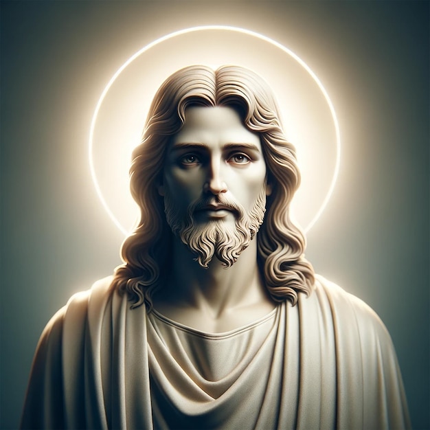 Jesus Cristo com um halo Filho de Deus A Arte da Religião Cristã