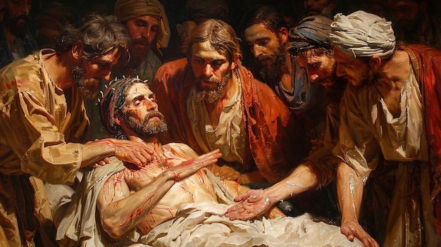Jesus curando o doente e o coxo