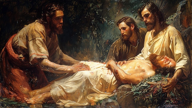 Foto jesus curava os doentes e afligiu sua origem