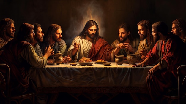 Jesús en la Última Cena