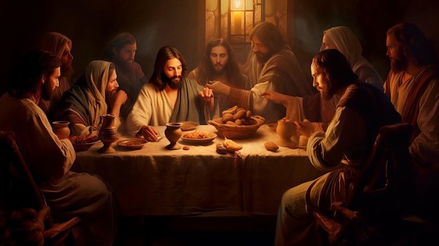 Jesús en la Última Cena