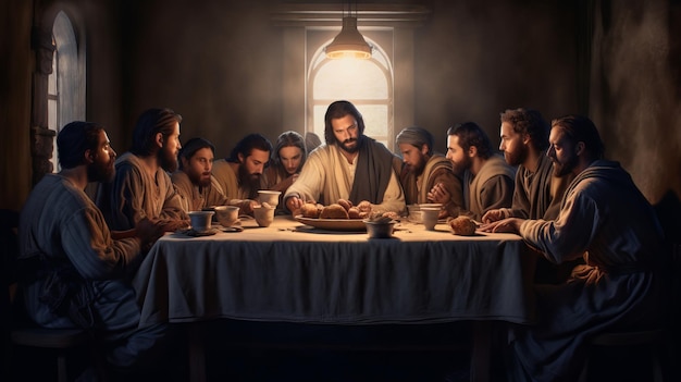 Jesús en la Última Cena