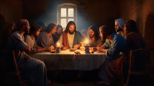 Jesús en la Última Cena