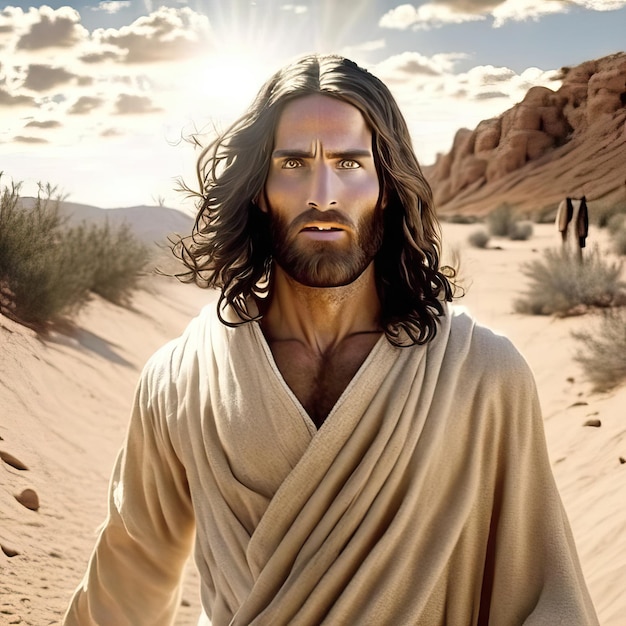 Jesus na paisagem bíblica