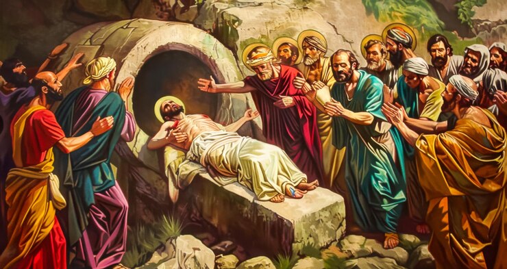 Foto jesus ressuscitando lázaro