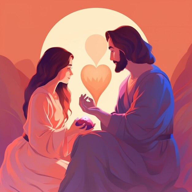 jesus und marie in der liebe generative ai
