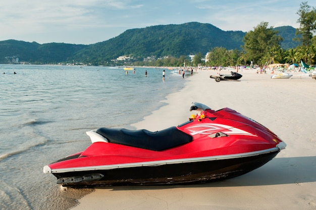 Jet Ski am Strand