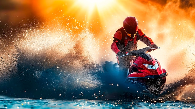 Jet-Ski-Rennen bei SunsetxA