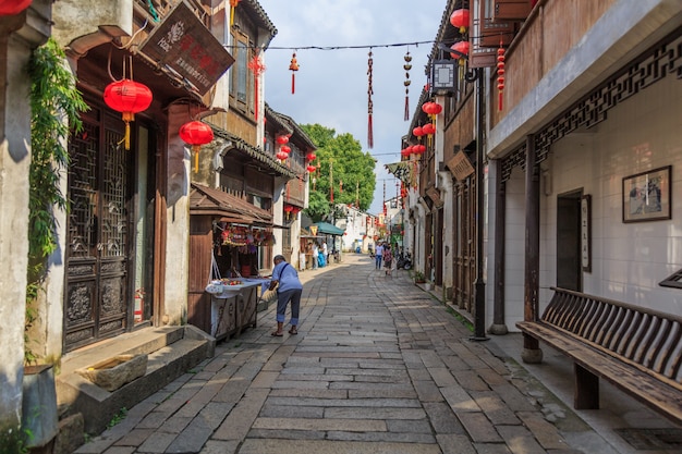 Jiangnan Water Village Suzhou alte Stadt Straße