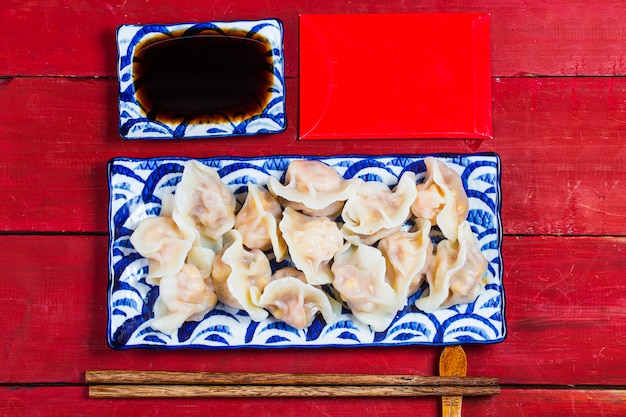 Jiaozi chinês alimento do ano novo