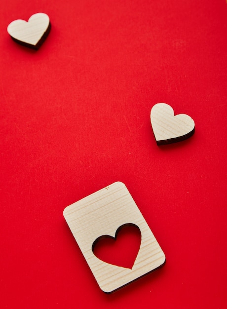 Jigsaw Valentines Day corazones de madera.