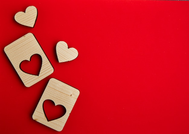Jigsaw Valentines Day corazones de madera.