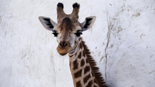 Foto la jirafa somalí, comúnmente conocida como jirafa reticulada, camelopardalis reticulata