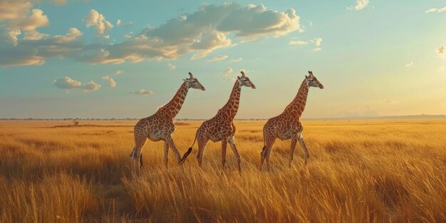 las jirafas en la naturaleza IA generativa