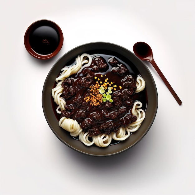 JJajangmyeon ist eine koreanische Nudel mit schwarzer Soße