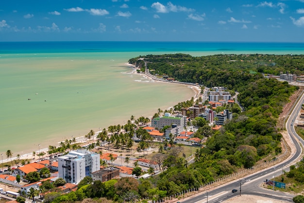 Foto joao pessoa paraiba brasil em 18 de novembro de 2007 praia de cabo branco e ponta do cabo branco