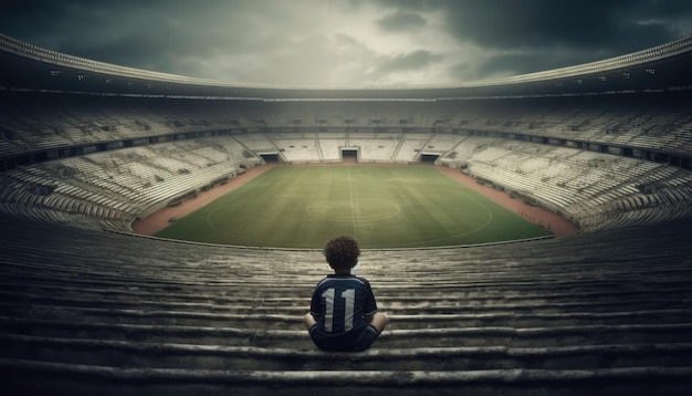 joga futebol num estádio