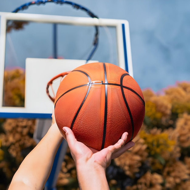 Jogador de basquete em ação