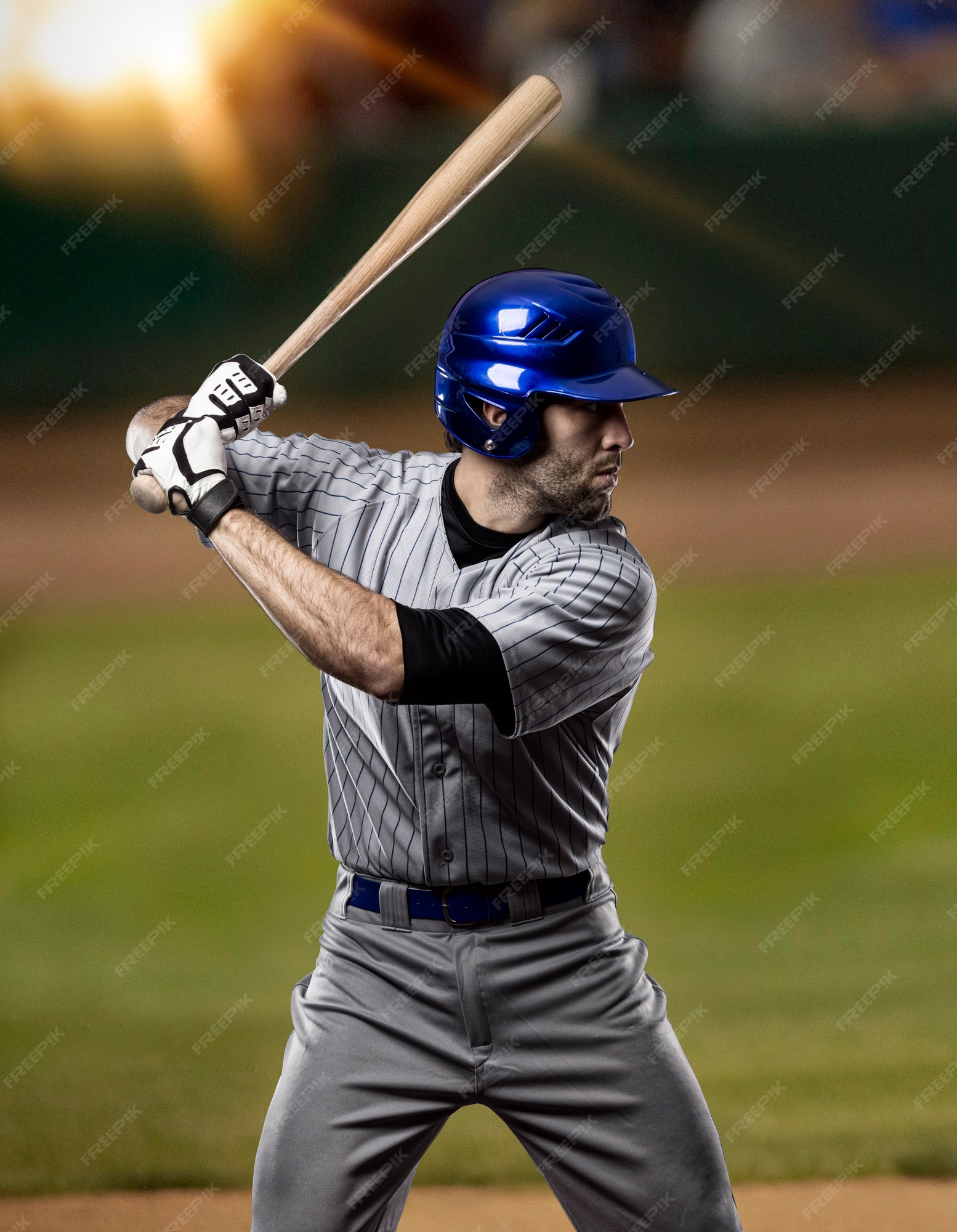 Modelo de melhor jogador de beisebol azul, vermelho e creme - Venngage