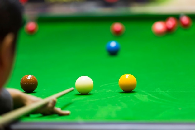 Jogador de bola e snooker