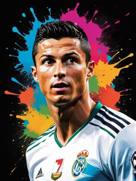 Foto jogador de futebol cr7