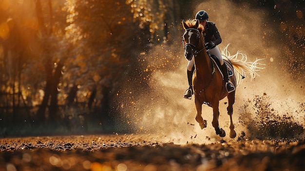 Foto jogador equestre retrato completo em equitação