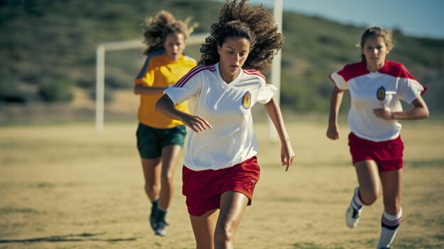 Foto jogadora de futebol feminino