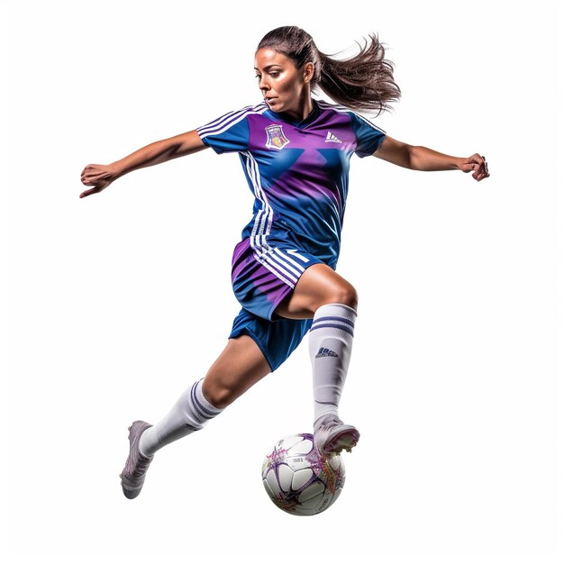 Foto jogadora de futebol feminino