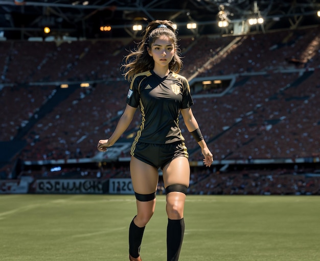 jogadora de futebol mulher jogadora de football mulher bonita