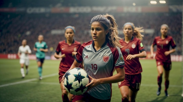 Jogadoras de futebol femininas