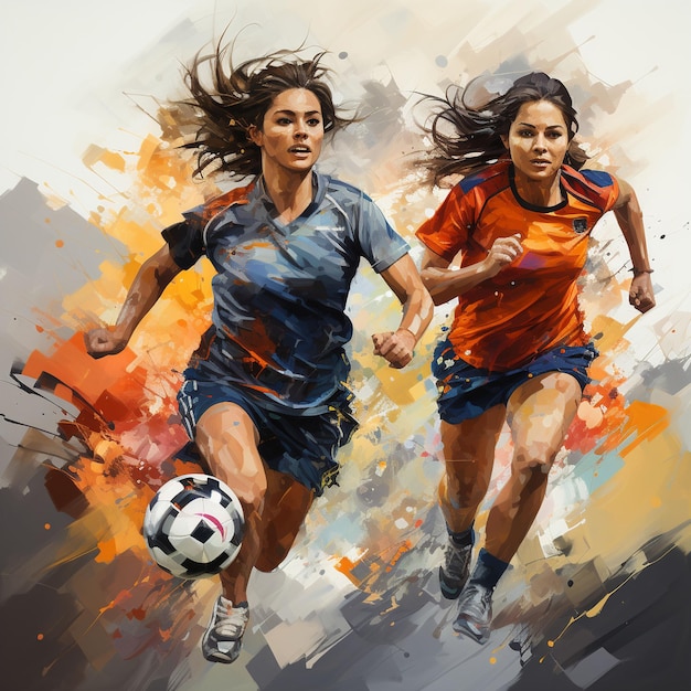 Jogadoras de futebol feminino