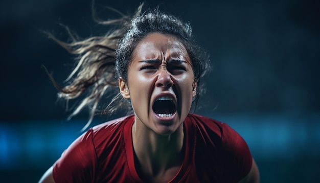 jogadores de futebol feminino mostrando as emoções compartilhadas entre os jogadores