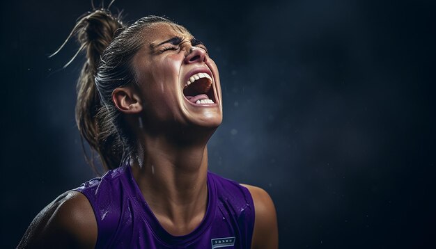 Foto jogadores de futebol feminino mostrando as emoções compartilhadas entre os jogadores