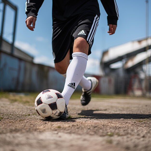 Foto jogar futebol e futebol