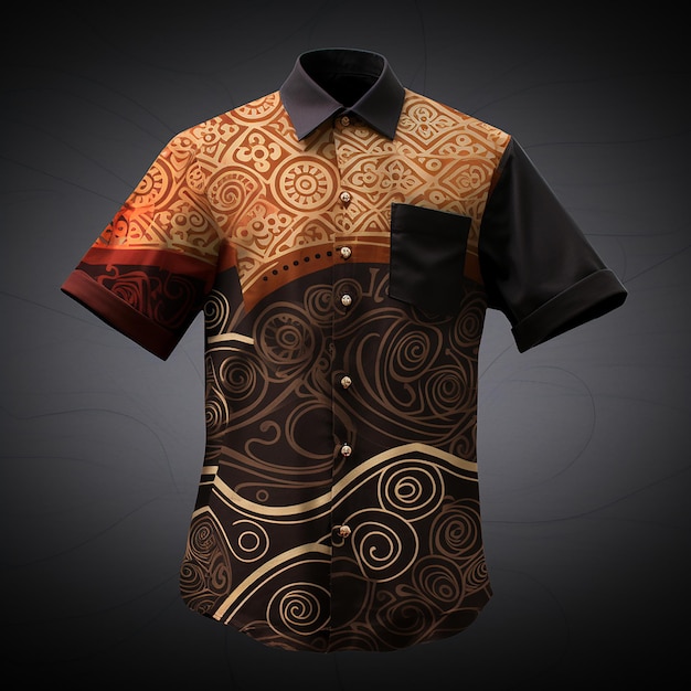 Jogja-Batik-Shirt-Modell