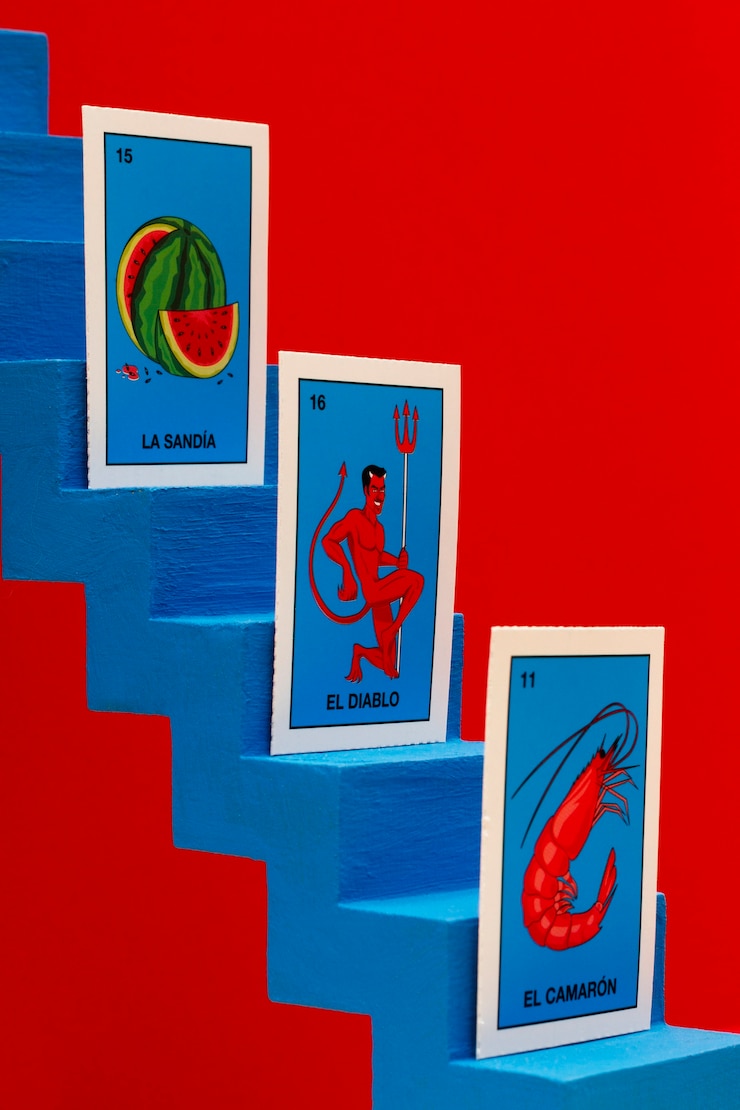 Foto jogo de cartas tradicional mexicano