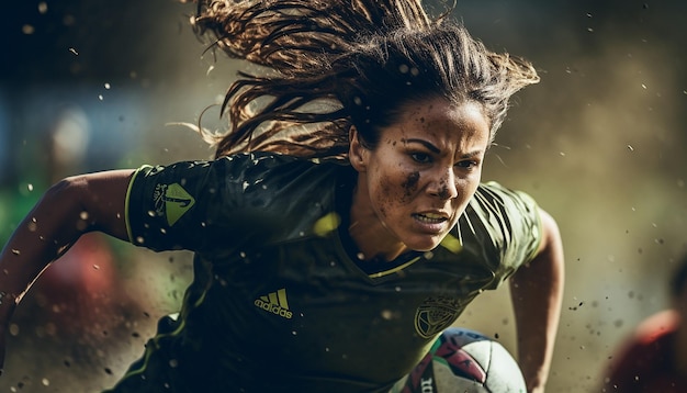 Jogo de futebol feminino no campo de futebol fotografia editorial Jogos de futebol