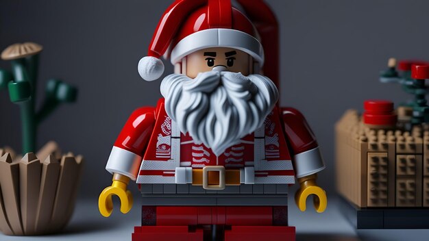 Foto jogo de lego do pai natal