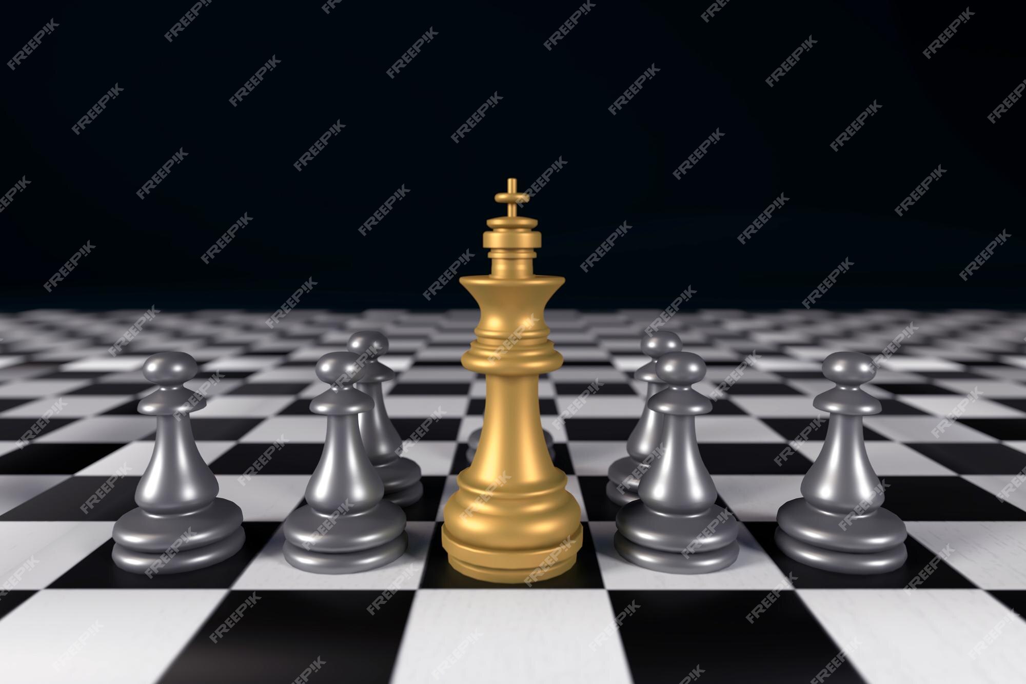 Conceito De Jogo De Xadrez Com Placa Realista E Peças De Peão Preto De  Xadrez Estratégia E Liderança Negócios Conceito Ilustração Em Vetor PNG , 3d,  Abstract, Fundo Imagem PNG e Vetor