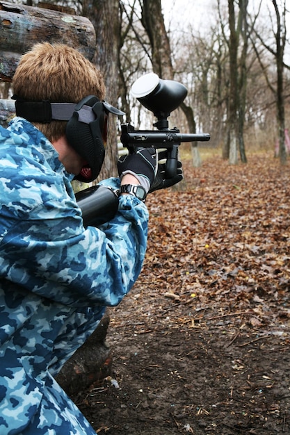 Jogo em um paintball