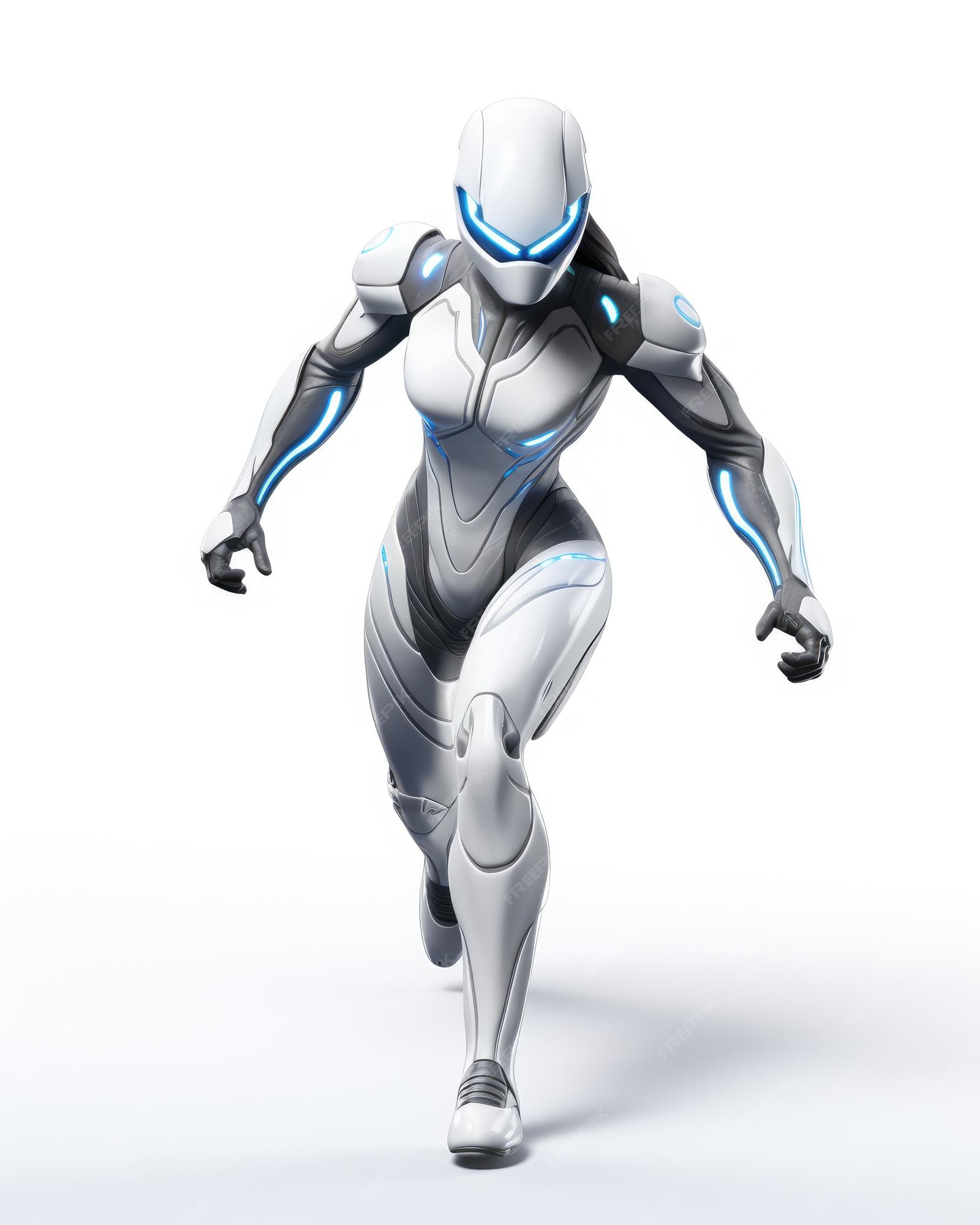 Jogo futurista de ficção científica 3d design de personagem avatar