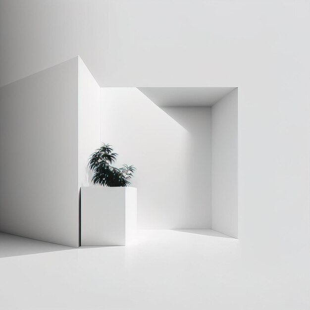 jogo visual de arquitetura de design de interiores minimalista e colorido IA generativa