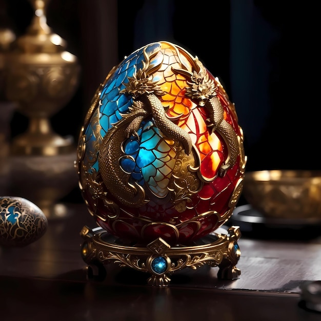 Foto jóia de ovo de dragão