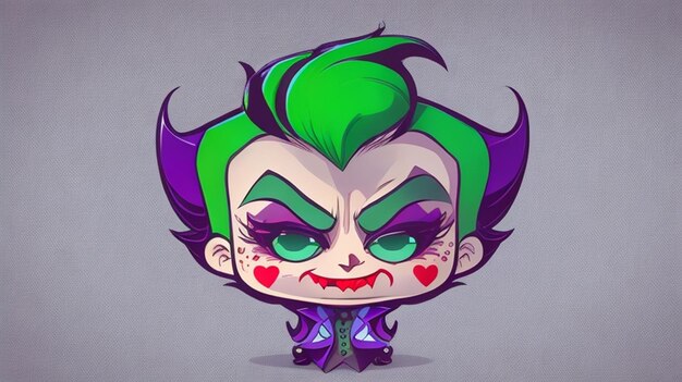 Joker adolescente bonito VECTOR