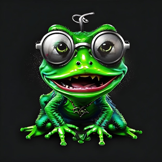 Joker Anthropomorphic Cute Frog AI generiert