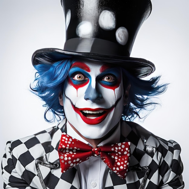 El Joker Enigmático Una versión clásica de los cómics de un payaso de cara blanca