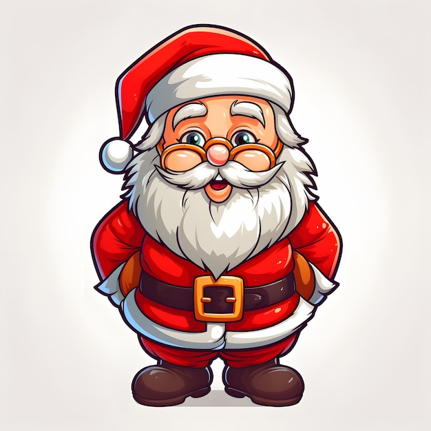 Jolly Santa Una caricatura Ilustración