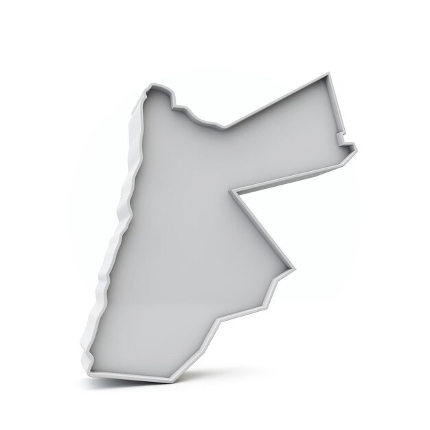 Jordan einfache d-Karte in weißgrauer d-Darstellung