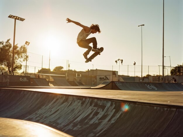 Jovem a andar de skate numa rua Jovem a andar de skate nunha rua