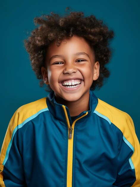 Foto jovem africano vestido com roupas desportivas claramente ativo e cheio de energia